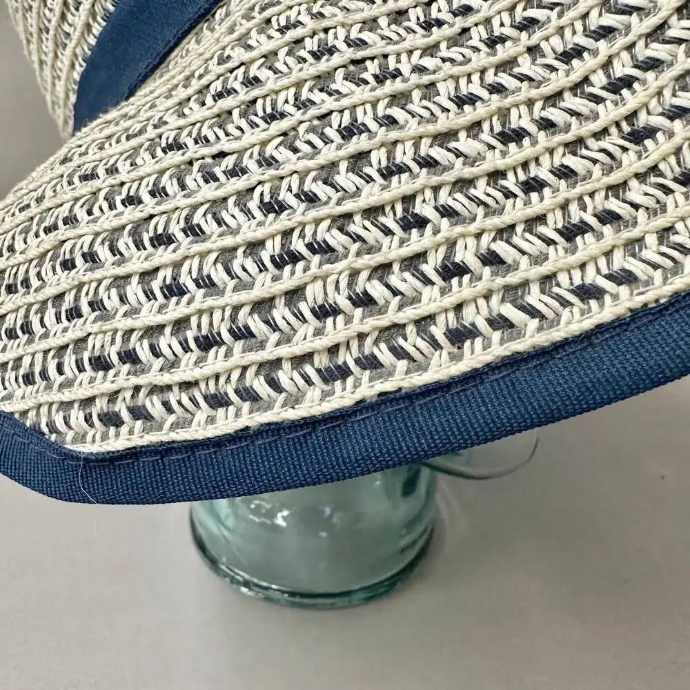 San Diego Hat Company Contrasting Edged Sun Brim Hat Hook & Loop‎ back